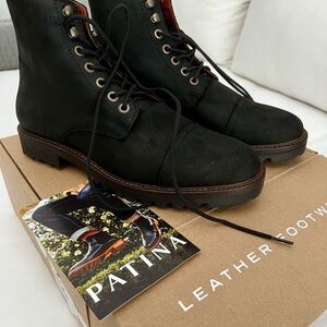 Patina by Portland Leather Goods Men's Black Leather Boots